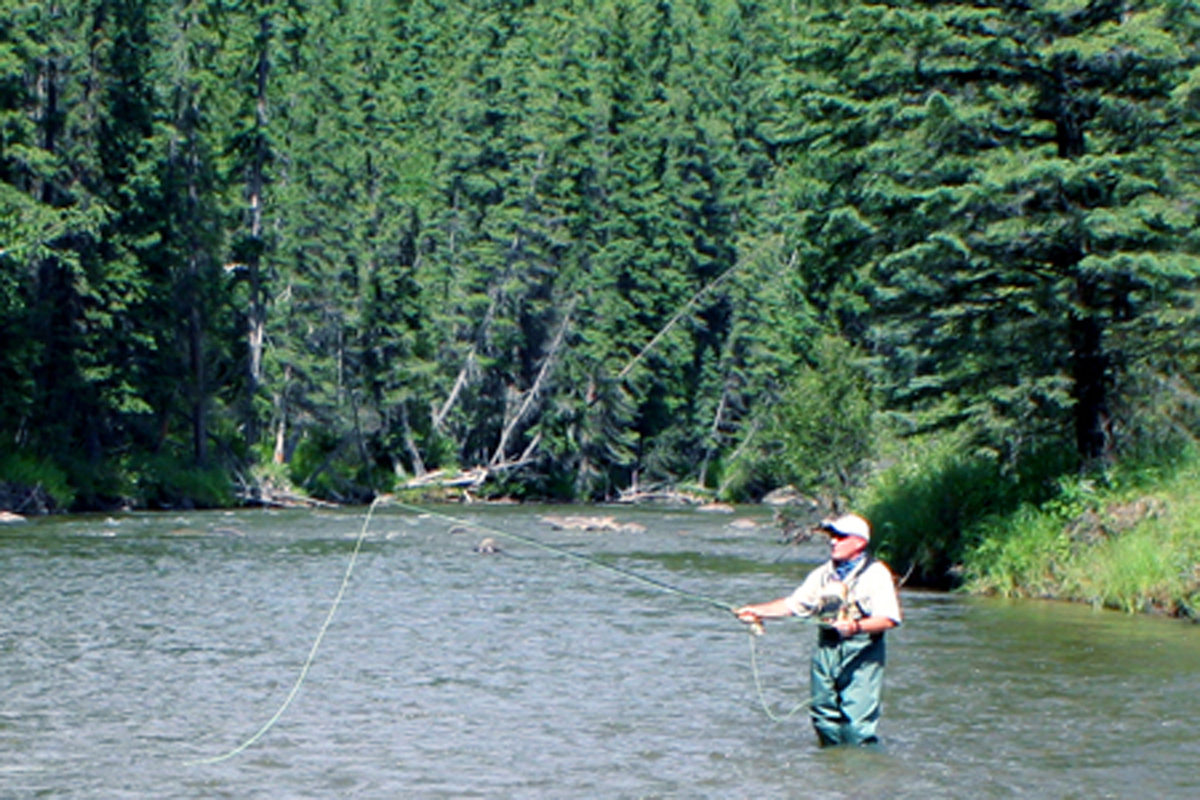 Fishing on Prairie Creek